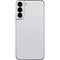 White Carbon Fiber Specialty Texture Material Galaxy S22 Plus Skin